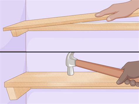 how to straighten metal shelf support brackets|sagging cabinet shelves repair.